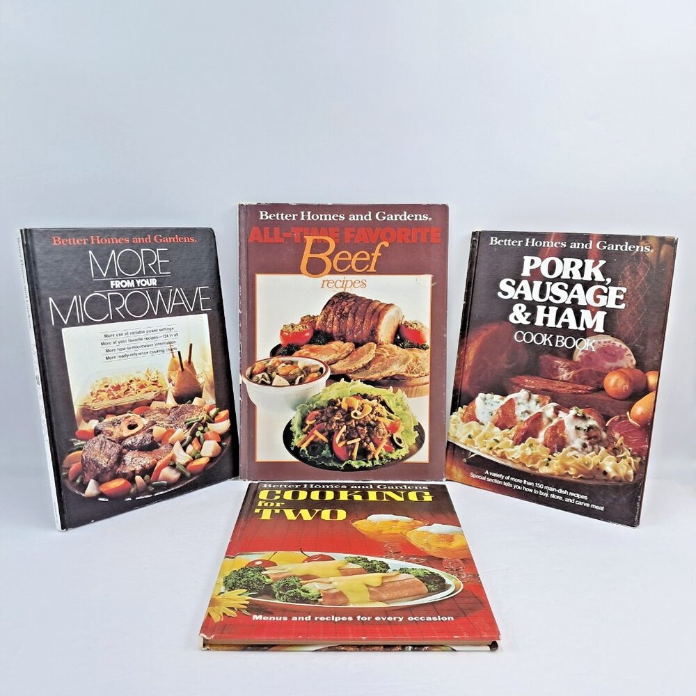 Better Homes and Gardens Cookbook Lot 4 Vintage Hardcover 1968-1980 Retro BHG